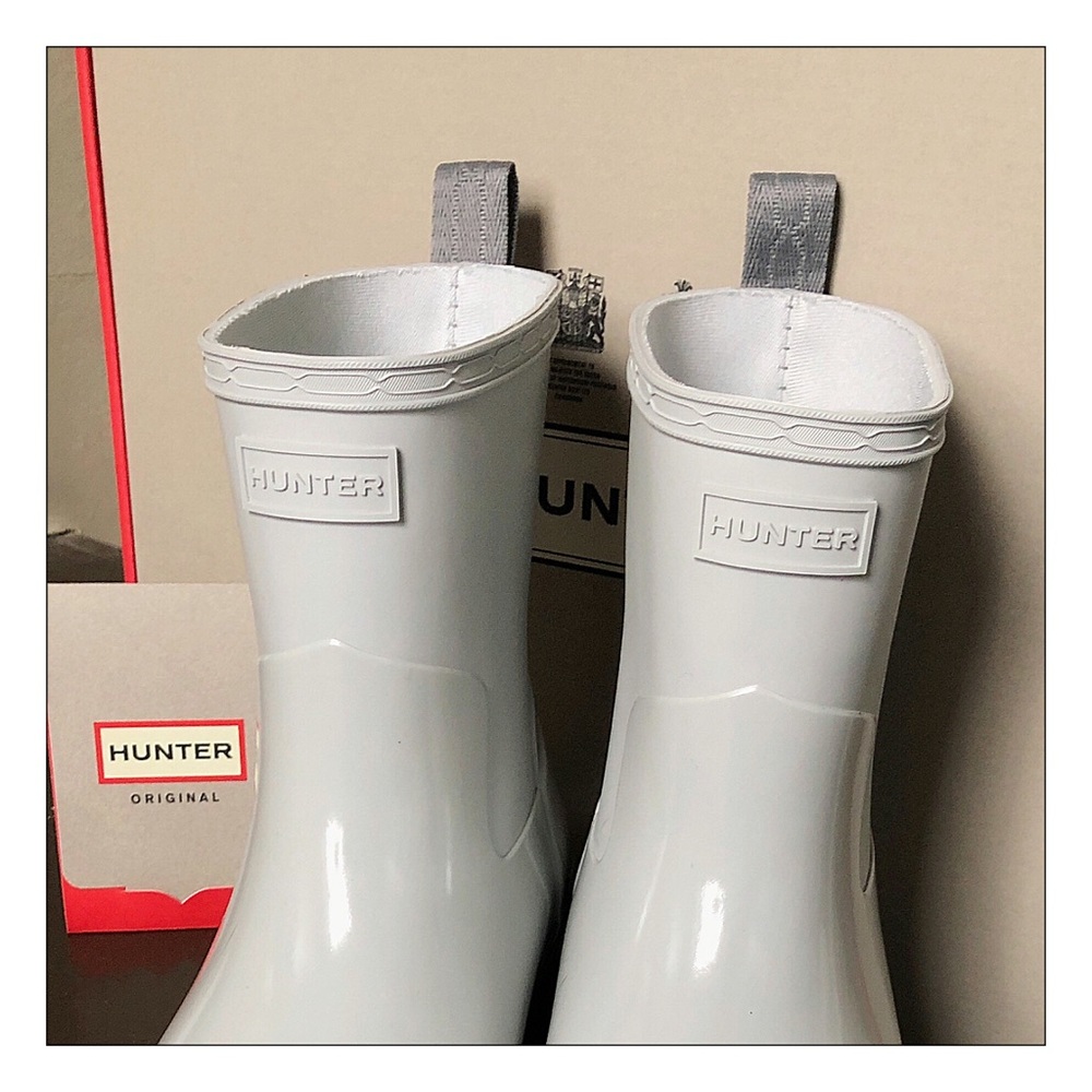 Hunter Refined Low Heel Biker Rain Boot - Picture 3 of 7